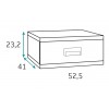 Lit japonais futon "couchage 140 x 190" + 1 chevet PERSONNALISABLE - GLICERIO