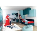 Chambre d ado avec canapé lit PERSONNALISABLE KC401 - MORETTI COMPACT