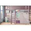 Lit mezzanine enfant avec bureau intégré PERSONNALISABLE F221 - GLICERIO