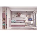 Lit gigogne enfant avec 4 coffres de rangement PERSONNALISABLE F004 - GLICERIO