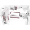 Lit gigogne enfant avec 4 coffres de rangement PERSONNALISABLE F004 - GLICERIO