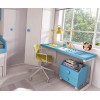 Lit gigogne fille avec 4 coffres de rangement PERSONNALISABLE F007-1 - GLICERIO