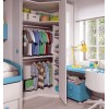 Lit gigogne fille avec 4 coffres de rangement PERSONNALISABLE F007-1 - GLICERIO
