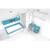 Lit gigogne fille avec 4 coffres de rangement PERSONNALISABLE F007-1 - GLICERIO