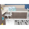 Lit combiné bureau & rangements PERSONNALISABLE F008 - GLICERIO