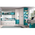 Chambre enfant complete avec bureau PERSONNALISABLE F009- GLICERIO