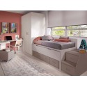 Lit avec tiroir PERSONNALISABLE F012 - GLICERIO