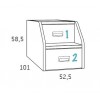 Lit avec tiroir PERSONNALISABLE F012 - GLICERIO