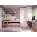 Chambre enfant fille PERSONNALISABLE F014 - GLICERIO
