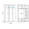 Chambre ado avec lit gigogne PERSONNALISABLE F015 - GLICERIO