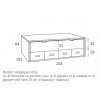 Chambre ado avec lit gigogne PERSONNALISABLE F015 - GLICERIO