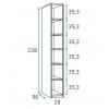 Lit simple avec rangement PERSONNALISABLE F018 - GLICERIO