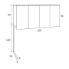 Lit simple avec rangement PERSONNALISABLE F018 - GLICERIO