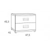 Lit mi haut avec rangement PERSONNALISABLE F018-1 - GLICERIO