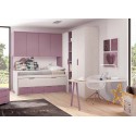 Lit enfant mi hauteur avec rangement PERSONNALISABLE F018-2 - GLICERIO
