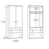 Chambre a coucher moderne PERSONNALISABLE F021- GLICERIO