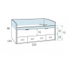Chambre a coucher moderne PERSONNALISABLE F021- GLICERIO