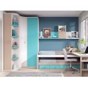 Lit enfant gigogne avec rangement PERSONNALISABLE F022 - GLICERIO