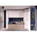 Lit ado garçon avec rangement PERSONNALISABLE F023 - GLICERIO
