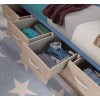 Lit ado garçon avec rangement PERSONNALISABLE F023 - GLICERIO