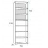 Lit ado garçon avec rangement PERSONNALISABLE F023 - GLICERIO