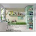 Lit pour enfant avec lit gigogne PERSONNALISABLE F024 - GLICERIO