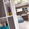 Lit avec bureau et rangements PERSONNALISABLE F025- GLICERIO