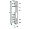 Lit avec bureau et rangements PERSONNALISABLE F025- GLICERIO
