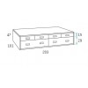Lit avec bureau et rangements PERSONNALISABLE F025- GLICERIO