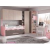 Chambre fille avec lit gigogne & 4 coffres de rangement PERSONNALISABLE F028 - GLICERIO