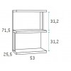 Chambre fille avec lit gigogne & 4 coffres de rangement PERSONNALISABLE F028 - GLICERIO