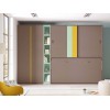 Armoire lit escamotable avec bureau PERSONNALISABLE F405 - GLICERIO