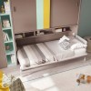 Armoire lit escamotable avec bureau PERSONNALISABLE F405 - GLICERIO