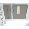 Armoire lit escamotable avec bureau PERSONNALISABLE F405 - GLICERIO