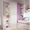 Chambre enfant fille avec lit gigogne PERSONNALISABLE F054 - GLICERIO