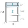 Chambre enfant garçon PERSONNALISABLE avec lit gigogne F059 - GLICERIO