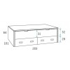 Chambre moderne ado avec lit gigogne PERSONNALISABLE F001 - GLICERIO