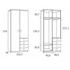 Chambre enfant avec lit escamotable mural et son bureau amovible PERSONNALISABLE F407 - GLICERIO