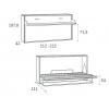 Lit escamotable enfant avec bureau PERSONNALISABLE F357 - GLICERIO
