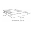 Chambre avec lit japonais futon "couchage 140 x 190" PERSONNALISABLE F465 - GLICERIO