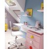 Lit 1 personne avec bureau et rangements PERSONNALISABLE F501 - GLICERIO
