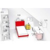 Lit 1 personne avec bureau et rangements PERSONNALISABLE F501 - GLICERIO