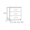 Lit 1 personne avec bureau et rangements PERSONNALISABLE F501 - GLICERIO