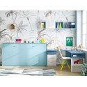 Lit rabattable avec couchage de 90 x 190 cm PERSONNALISABLE F408 - GLICERIO