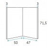 Lit rabattable avec couchage de 90 x 190 cm PERSONNALISABLE F408 - GLICERIO