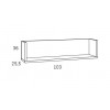 Lit rabattable avec couchage de 90 x 190 cm PERSONNALISABLE F408 - GLICERIO