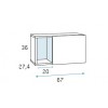 Lit rabattable avec couchage de 90 x 190 cm PERSONNALISABLE F408 - GLICERIO