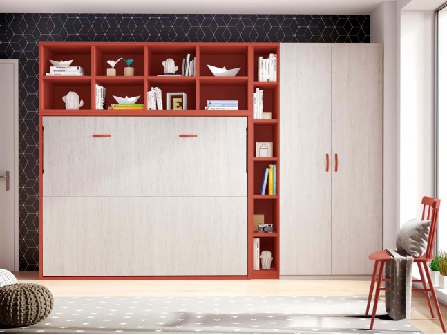Lit armoire escamotable PERSONNALISABLE F414 - GLICERIO