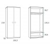 Lit armoire escamotable PERSONNALISABLE F414 - GLICERIO