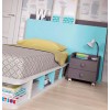 Lit 1 personne avec rangement et bureau PERSONNALISABLE F502 - GLICERIO